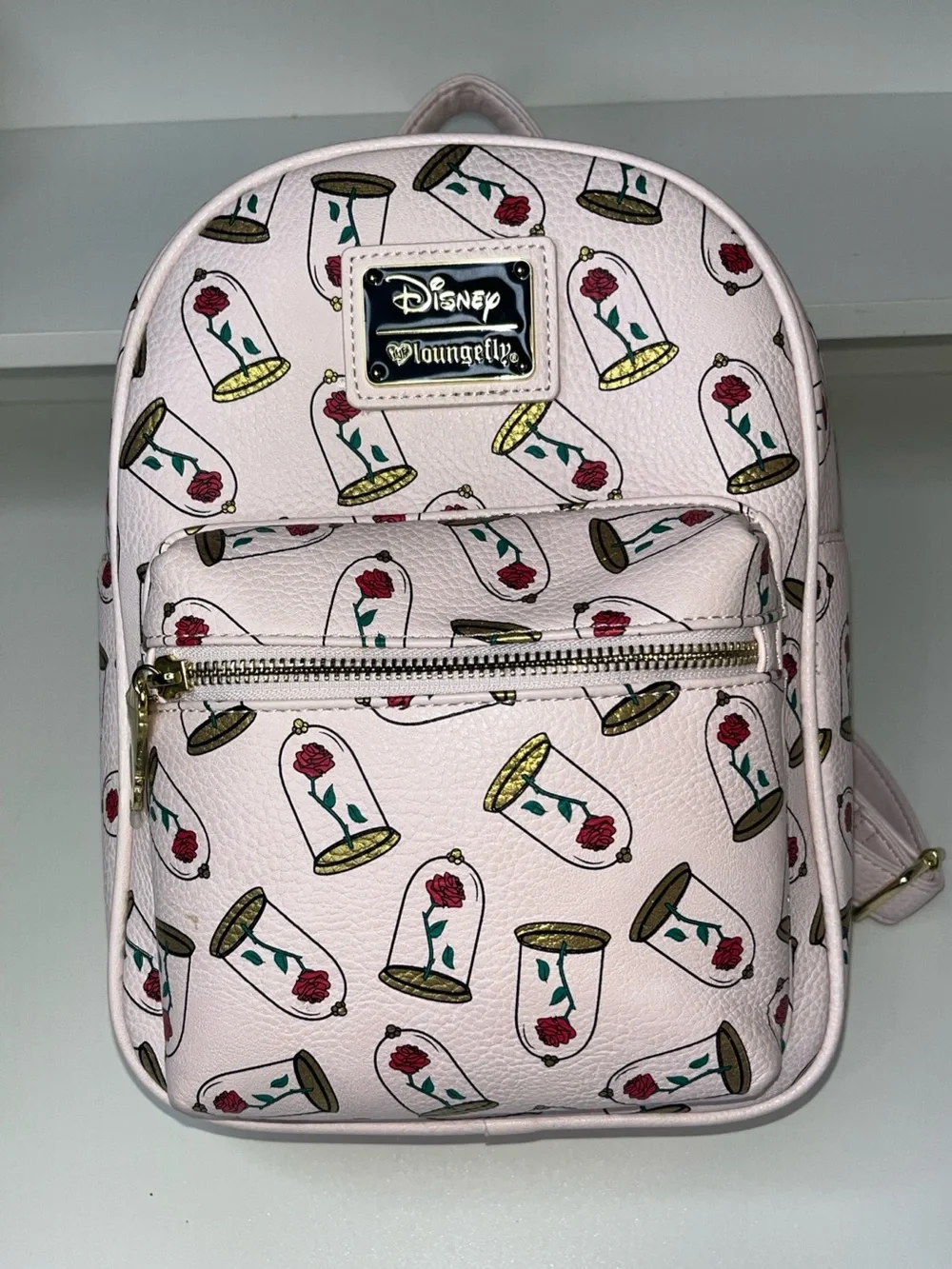 Disney Loungefly Pink Enchanted Rose Mini Backpack